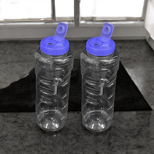 Long Diamond Bottle Flip Top Design Unbreakable PET Water Bottle -1200 ml