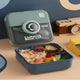 Lunch Box Single-layer plastic lunch box square student microwave adult compartment Camera Lunch Box With Spoon Fork, Portable Children Kids Student Bento Box
