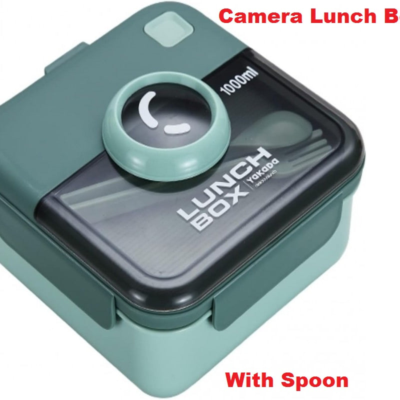 Single-layer square shape plastic lunch box - AABA MALL