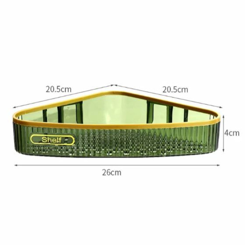 Luxury plastic bathroom shelf wall mount organizer