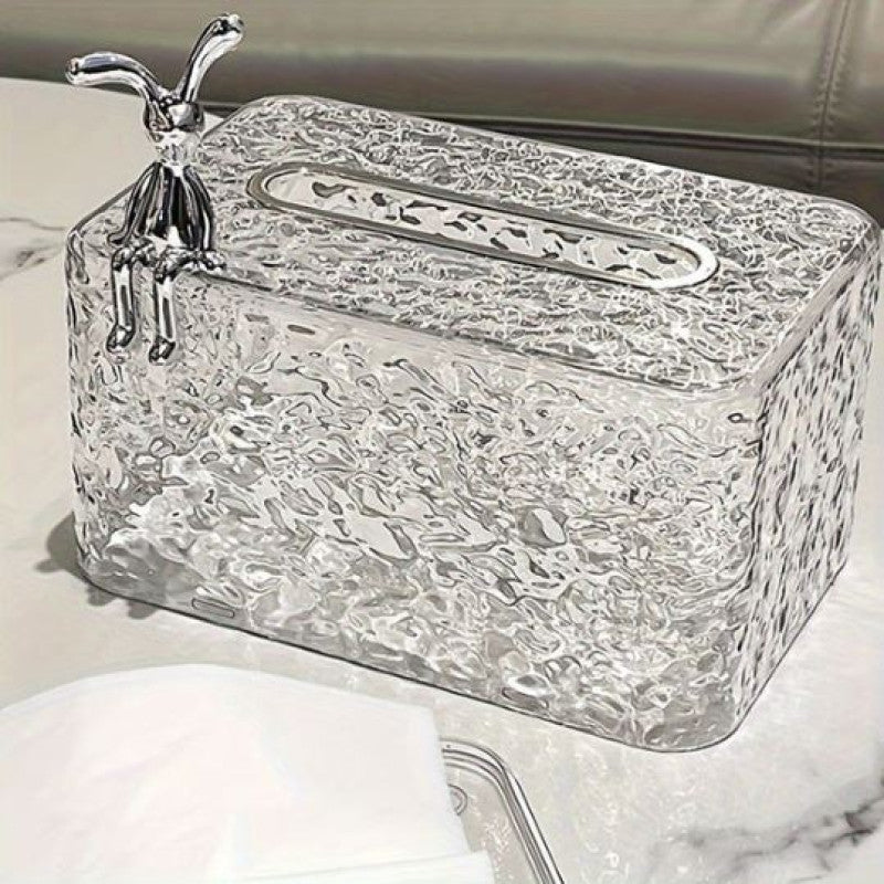 Premium luxury tissue box cover with rabbit design