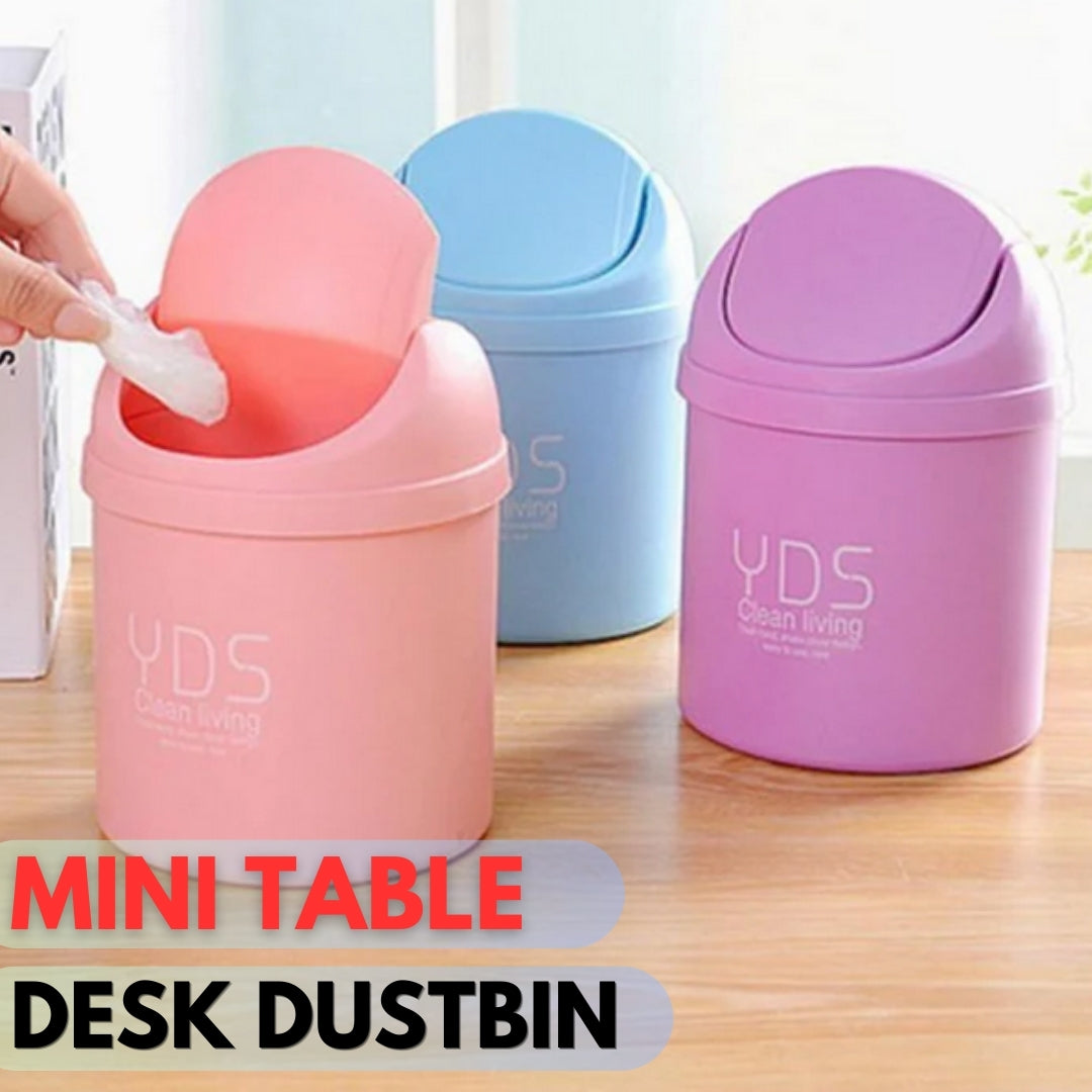 Office Mini Desktop Storage Box Waste Container Desktop Cleaning Barrel Small Desk Organizer Storage Dustbins