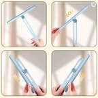 Foldable glass and floor cleaning wiper