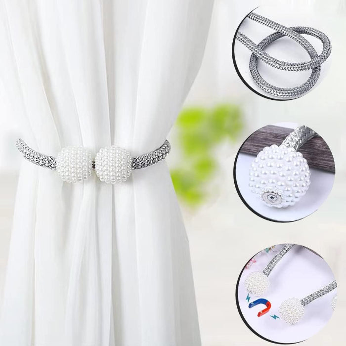 Elegant rope curtain buckles with strong magnets