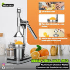 Manual Citrus Juicer Press ? Aluminium Chrome-Plated Commercial Grade Lever Juicer