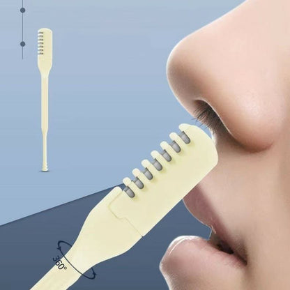 Compact ear pick and nose hair clipper for travel