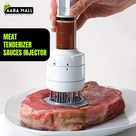 Sauces Injector 2 in 1 Needle Meat Tenderizer and Flavor Marinade Injector