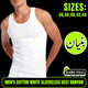 Men’s Pure White Cotton Vest (Banyan) | Sleeveless Sando Undershirt | Daily Comfort Inner Wear for Men