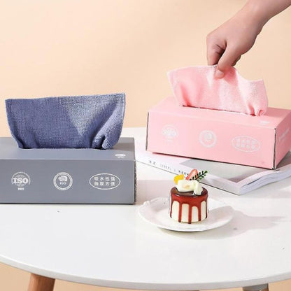 Pack of 20 premium washable microfiber cleaning cloths, ultra-soft and lint-free wipes for car detailing, kitchen, and glass cleaning