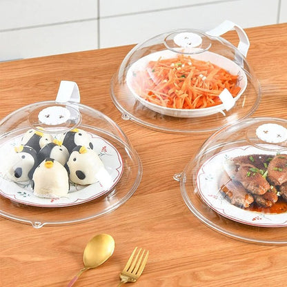 microwave splash-proof lid with handle transparent cover