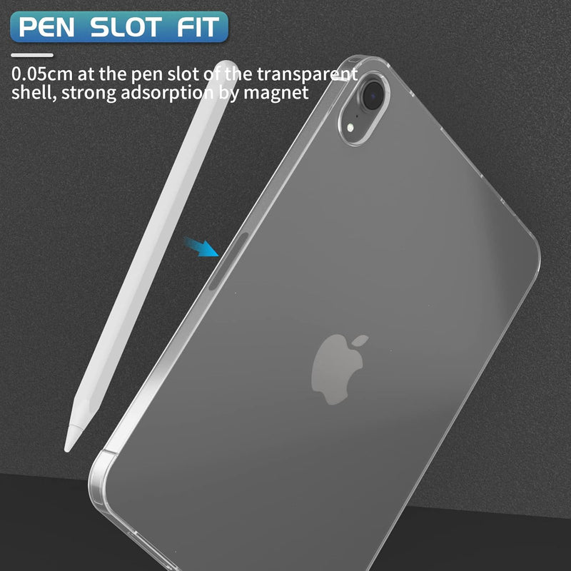 iPad Mini 6 (6th Gen) - 8.3 inch ANTI SHOCK CLEAR TRANSPARENT BACK CASE - AABA MALL