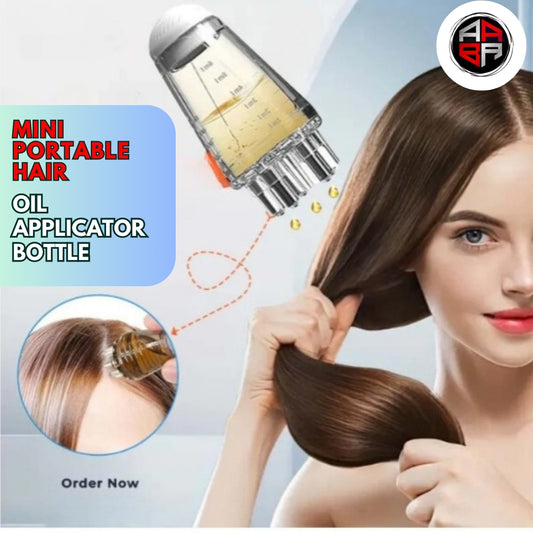 Mini Portable Hair Oil Applicator Bottle Hair Massager for Hair Growth
