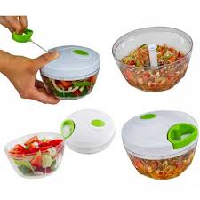 Mini Speedy Chopper Manual Hand Pull Vegetables Mini Turbo Cutter - AABA MALL