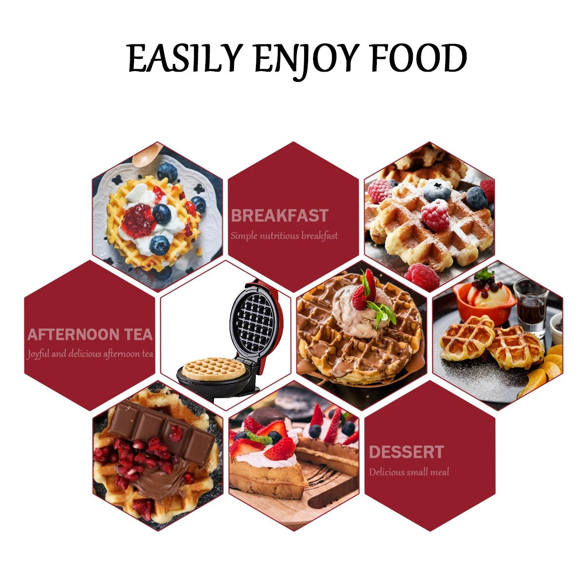 Mini Waffle Maker Machine