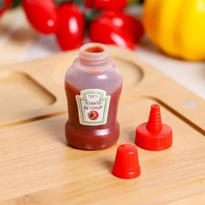 Mini Portable Condiment Squeeze Bottles | Leakproof Ketchup, Mayo & Sauce Dispensers for Lunch Boxes