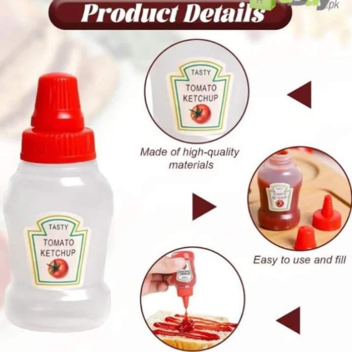 Mini Portable Condiment Squeeze Bottles | Leakproof Ketchup, Mayo & Sauce Dispensers for Lunch Boxes