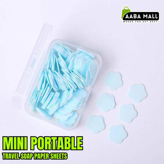 travel soap paper, disposable soap sheets, portable hand wash paper, flower shape soap flakes, pocket soap sheets, camping soap paper, mini hand wash travel kit, toiletry soap sheets, hygiene soap paper portable.