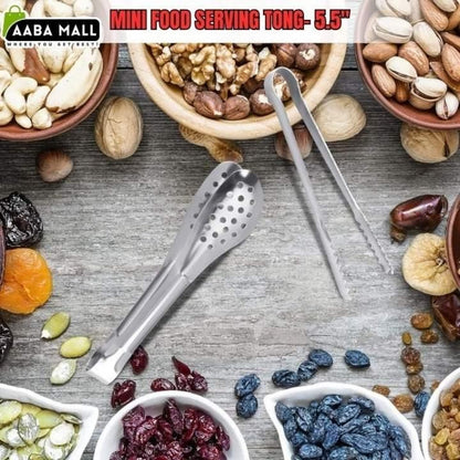 Mini food serving tong with nuts, seeds, and dried fruits on a wooden surface, featuring AABA MALL branding.