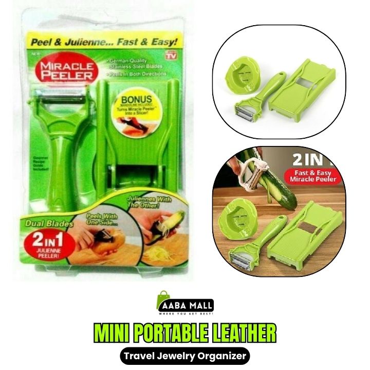 Miracle Peeler Dual Blades ? 2-in-1 Double Power Vegetable & Fruit Peeler
