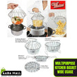 Chef Basket Kitchen Tool Boiler, Steamer, Strainer & Frying tool Stainless steel