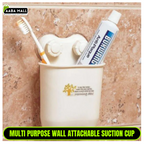 Multi-Purpose Suction Cup Hanger | Wall-Mount Bathroom Hook for Washing Kits | Durable & Reusable Adhesive-Free Hanger - AABA MALL