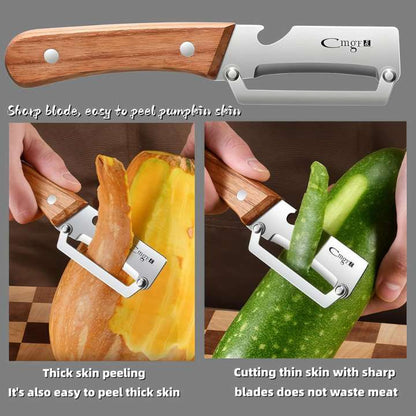 Multi‑Functional Vegetable Peeler with Bottle Opener | Stainless Steel Potato & Vegetable Peeler for Kitchen