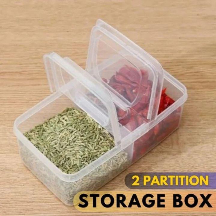 Multi‑Grid Large Storage Case | Kitchen Accessories Spice Seasoning Storage Box Organizer