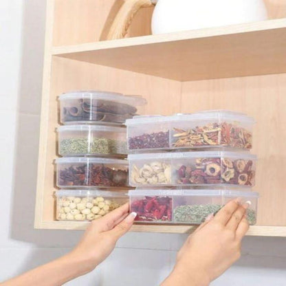 Multi‑Grid Large Storage Case | Kitchen Accessories Spice Seasoning Storage Box Organizer