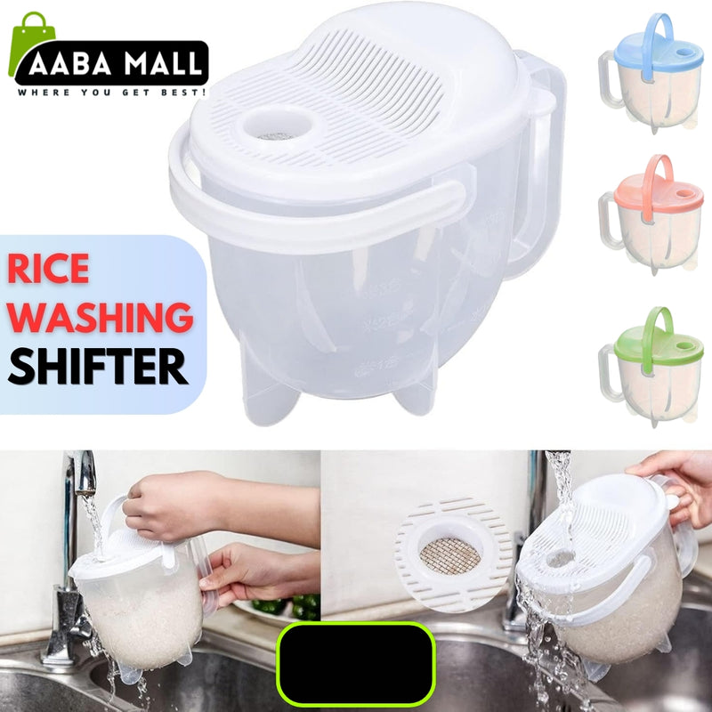 Multifunctional Plastic Rice Washing Sifter - AABA MALL