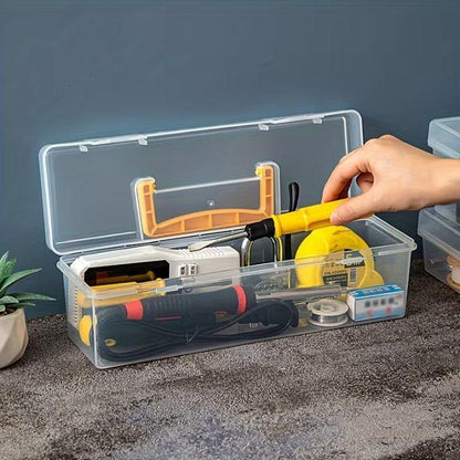 Multi‑Purpose Storage Box with Handle – 6 Removable Compartments for Spices, Cables, Crafts & More