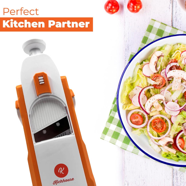 Multifunctional vegetable slicer shredder dicer chopper, adjustable thickness food prep tool with 30 cutting styles for kitchen use