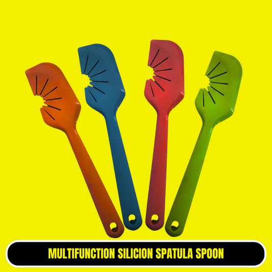 Silicone Slotted Spatula | Heat-Resistant & Non-Stick Cooking Spoon | Flexible Rubber Turner for Frying, Baking & Stirring