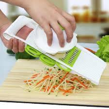Kitchen Vegetable Slicer Mandoline Cutter & Grater Set | Multifunctional Adjustable Slicer with Interchangeable Blades for Fruits & Vegetables