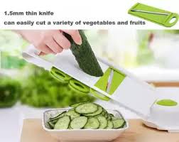 Kitchen Vegetable Slicer Mandoline Cutter & Grater Set | Multifunctional Adjustable Slicer with Interchangeable Blades for Fruits & Vegetables
