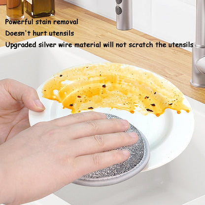 Wet and dry multipurpose wire dishwashing rag