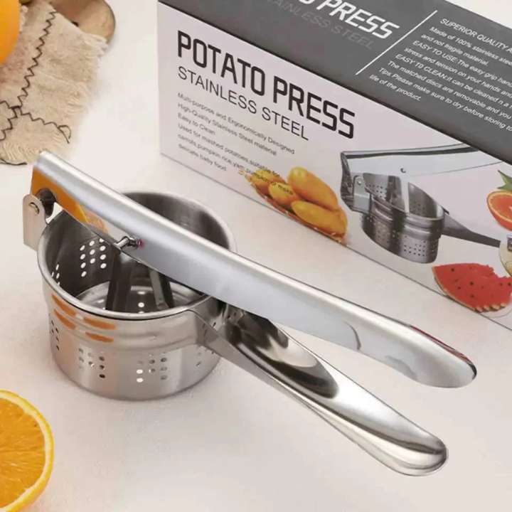 Multifunctional Potato Masher Manual Juice Extractor Kitchen Press for Vegetables Potatoes Soft Fruits Food Presser
