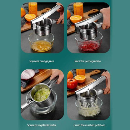 Multifunctional Potato Masher Manual Juice Extractor Kitchen Press for Vegetables Potatoes Soft Fruits Food Presser