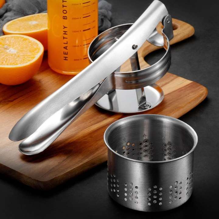 Multifunctional Potato Masher Manual Juice Extractor Kitchen Press for Vegetables Potatoes Soft Fruits Food Presser