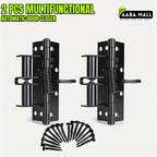 2 Pcs Heavy Duty Multifunctional Self-Closing Door Hinge Spring ? Automatic Door Closer for Doors, Drawers & Windows (2 Pcs)
