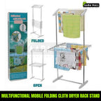 Multi-Functional Stainless Steel Clothes Drying Rack - AABA MALL
