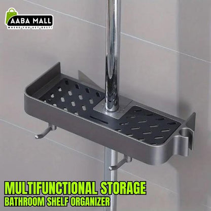 Bathroom Shower Shelf Caddy Shampoo & Conditioner Holder for Shower Rail Rust-Resistant Bathroom Organizer Rack