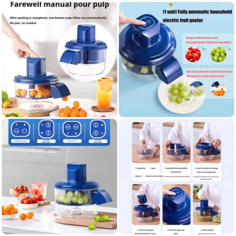 Multipurpose Automatic Rechargeable Fruit & Vegetable Peeler Machine – Smart Kitchen Tool for Home, Shop & Restaurant