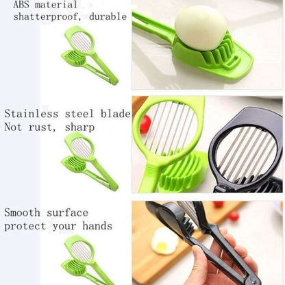 Multipurpose Egg Slicer Cheese Mushroom Cutting Tool | Handheld Fruit Cutter Kitchen Tool