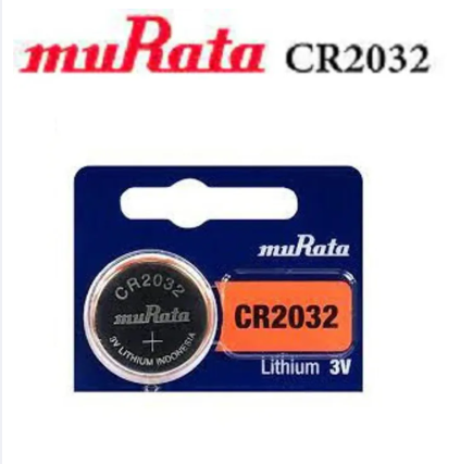 Murata CR2032, 3V battery, coin cell battery, lithium button battery, Murata Japan, CR2032 lithium cell, remote battery, CMOS battery, watch battery
