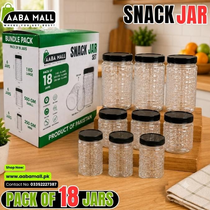 AABA MALL snack jar set with packaging on a wooden surface