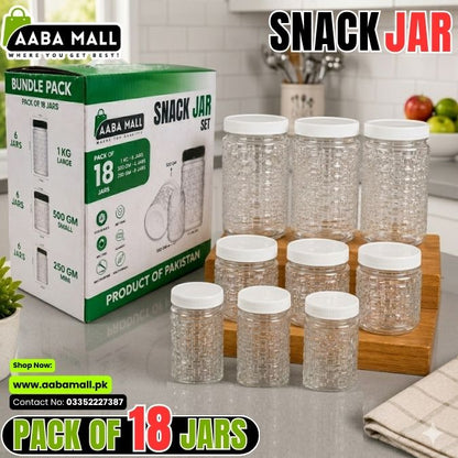 AABA MALL snack jar set with packaging on a kitchen counter
