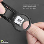 Nail Clippers with Magnifying Glass | Precision Grooming Tool for Fingernails & Toenails