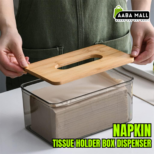Napkin Tissue Holder Box | Extractable Toilet Paper Dispenser | Table Paper Box for Bathroom, Kitchen & Office Organizer