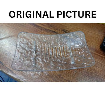 (Pack of 2) - Non Slip Base Soap Tray | Water Draining Soap Holder | Self Emptying Soap Dish for Bathroom & Kitchen
