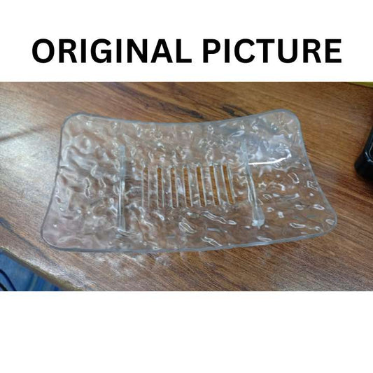(Pack of 2) - Non Slip Base Soap Tray | Water Draining Soap Holder | Self Emptying Soap Dish for Bathroom & Kitchen